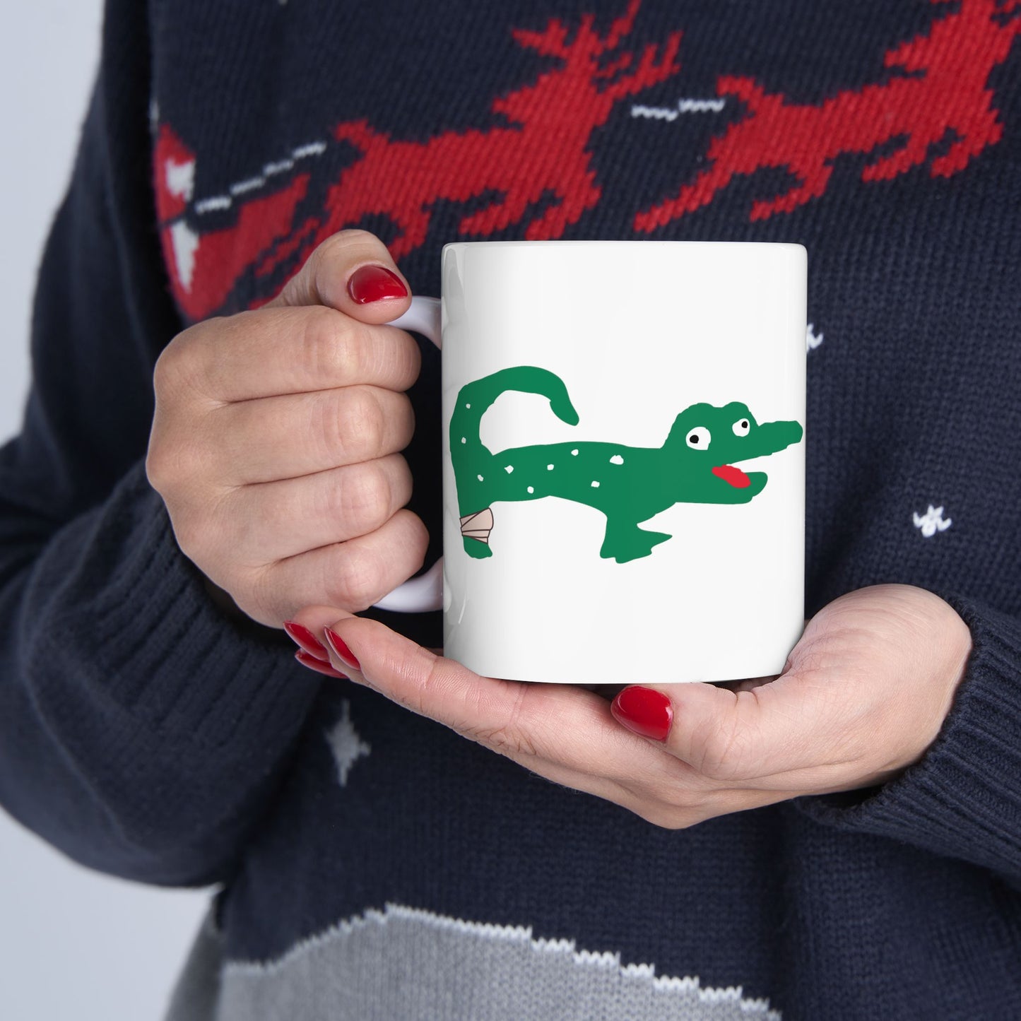 Almost a Crocodile with a Bandage Mug