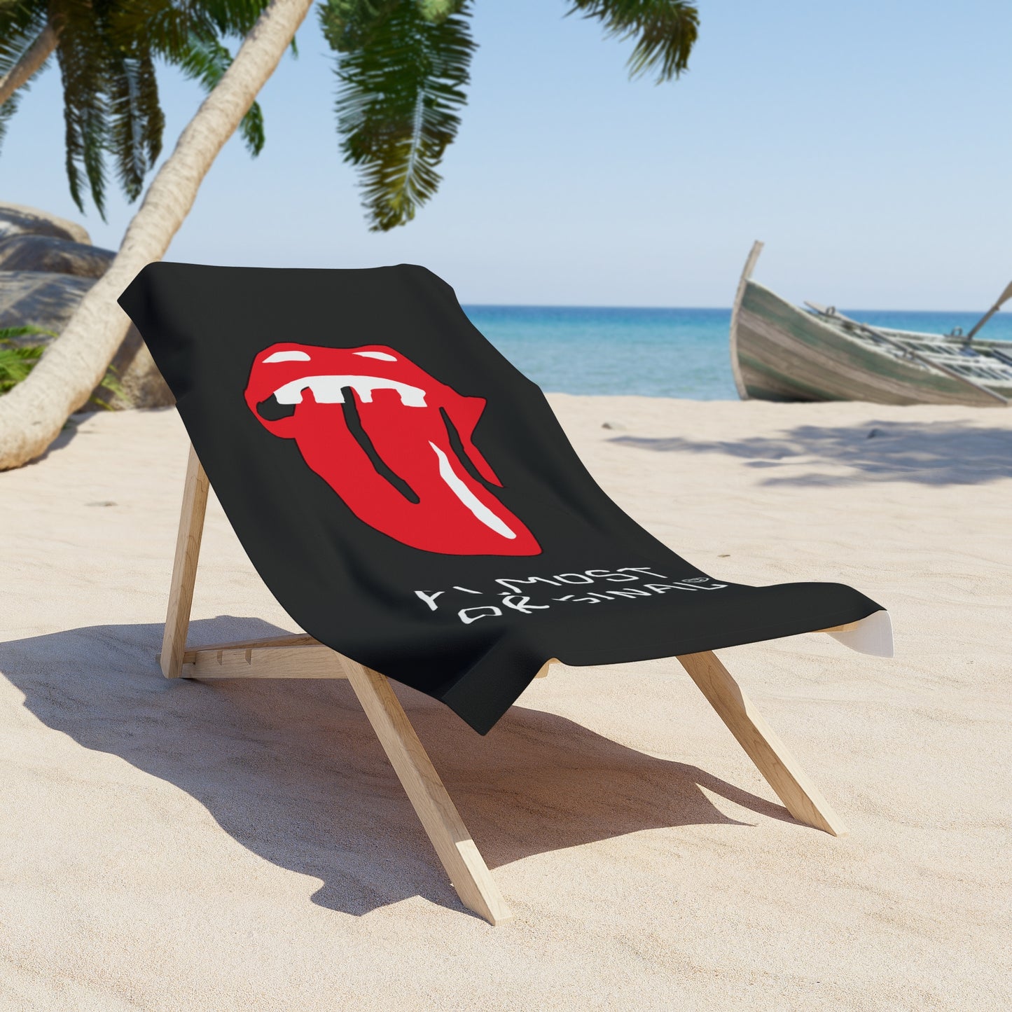 Almost a Tongue Beach Towel