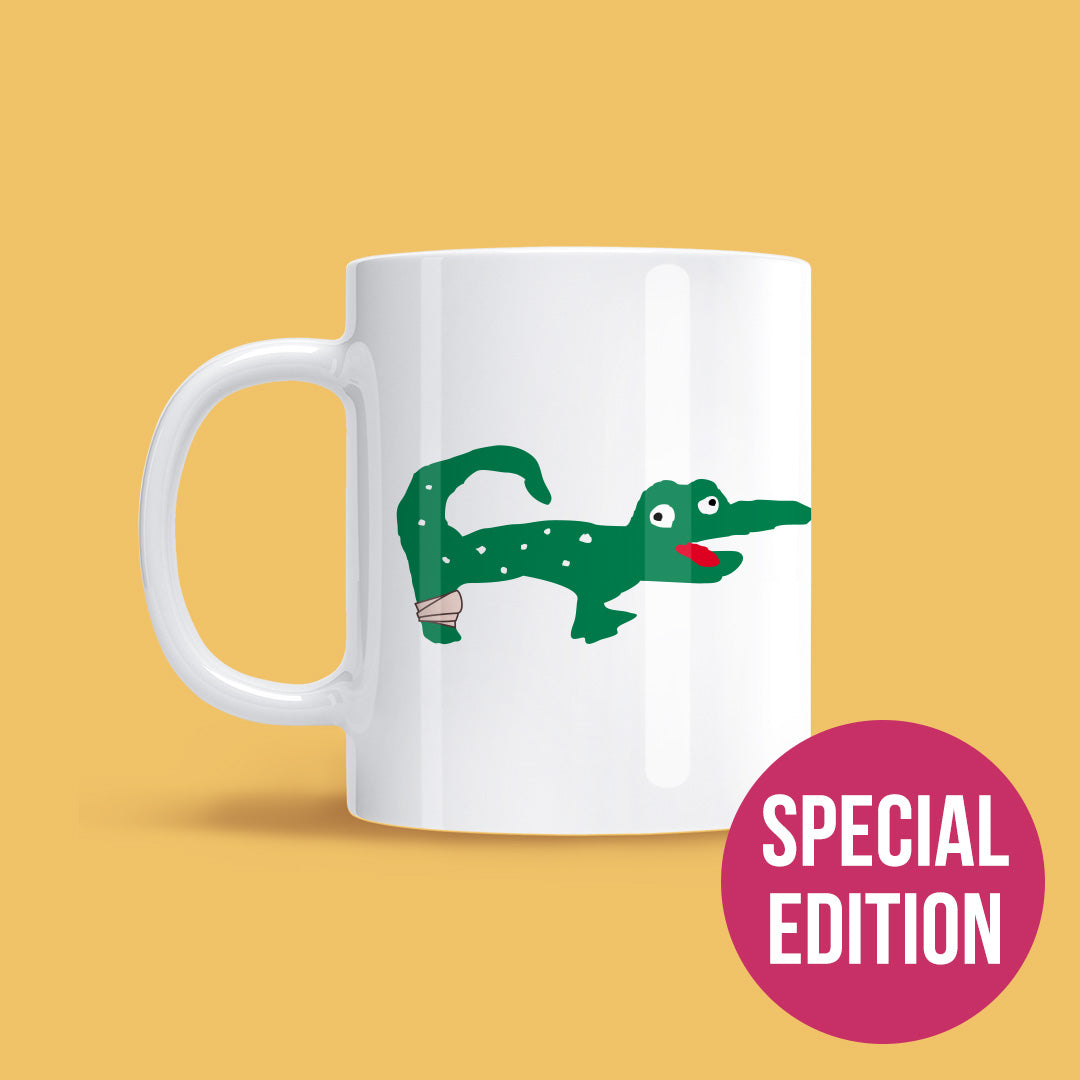 Almost a Crocodile with a Bandage Mug