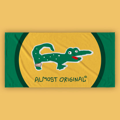 Almost a Crocodile Beach Towel